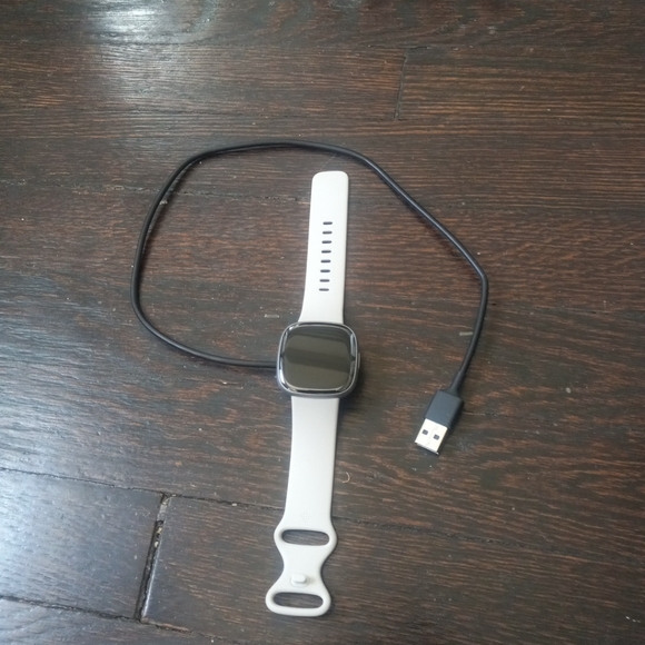 fitbit Accessories - Fitbit Sense 2 Health and Fitness Smartwatch, Small Petite - Off-white  Color...